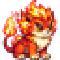 Ascualo, criatura de tipo fuego de VIVAEON World